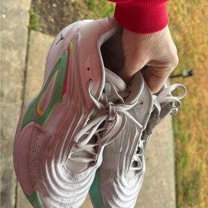 Jordan Athletic Shoes in White and Green